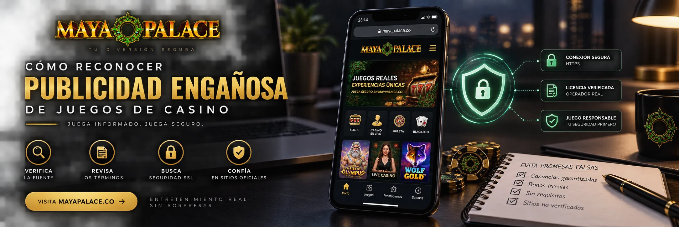Pantalla móvil mostrando verificación de seguridad en juegos de casino online