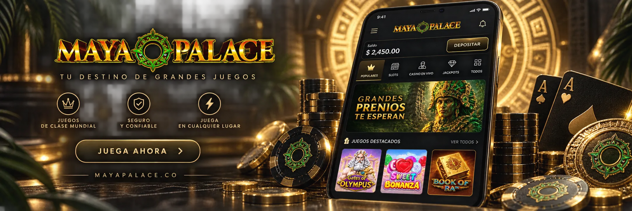 Interfaz de software de casino en un dispositivo móvil con gráficos de alta definición