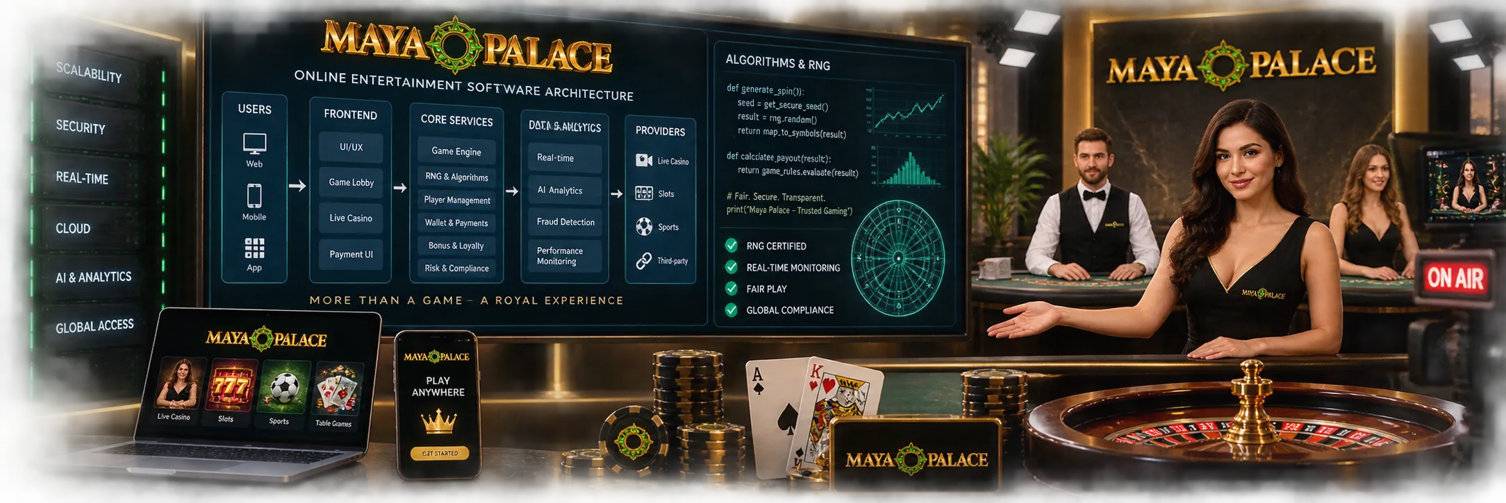 Tecnología y desarrollo de sistemas de software para juegos de casino en línea