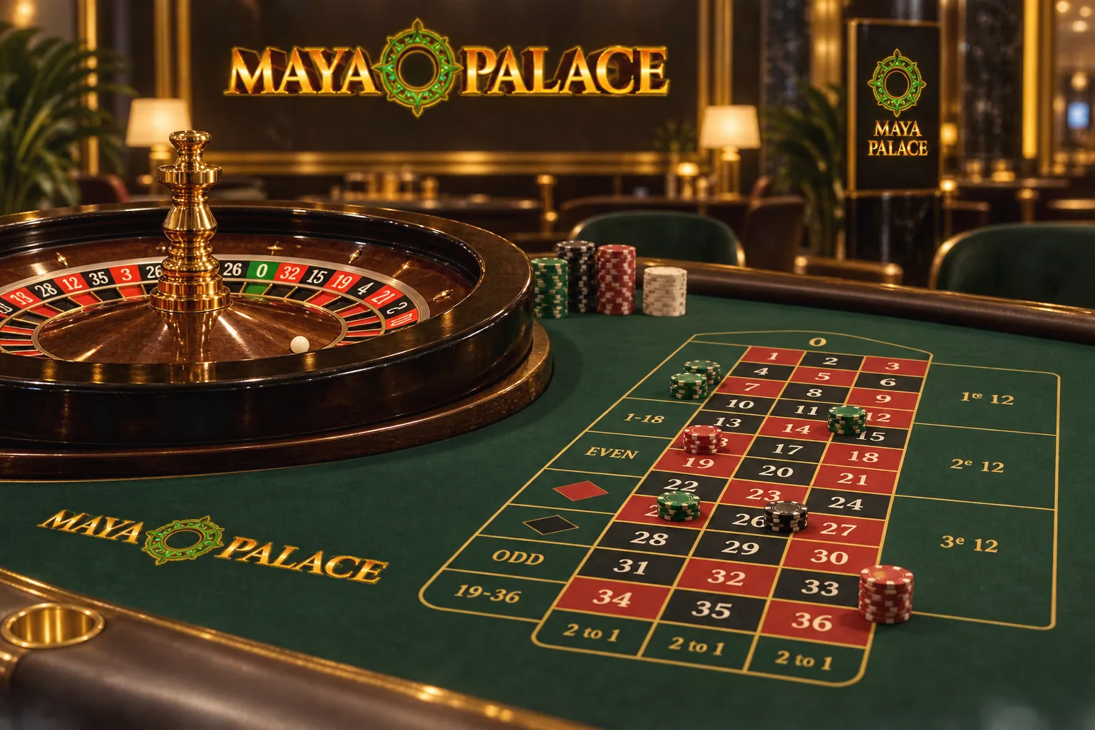 Distribución de apuestas múltiples en paño de ruleta