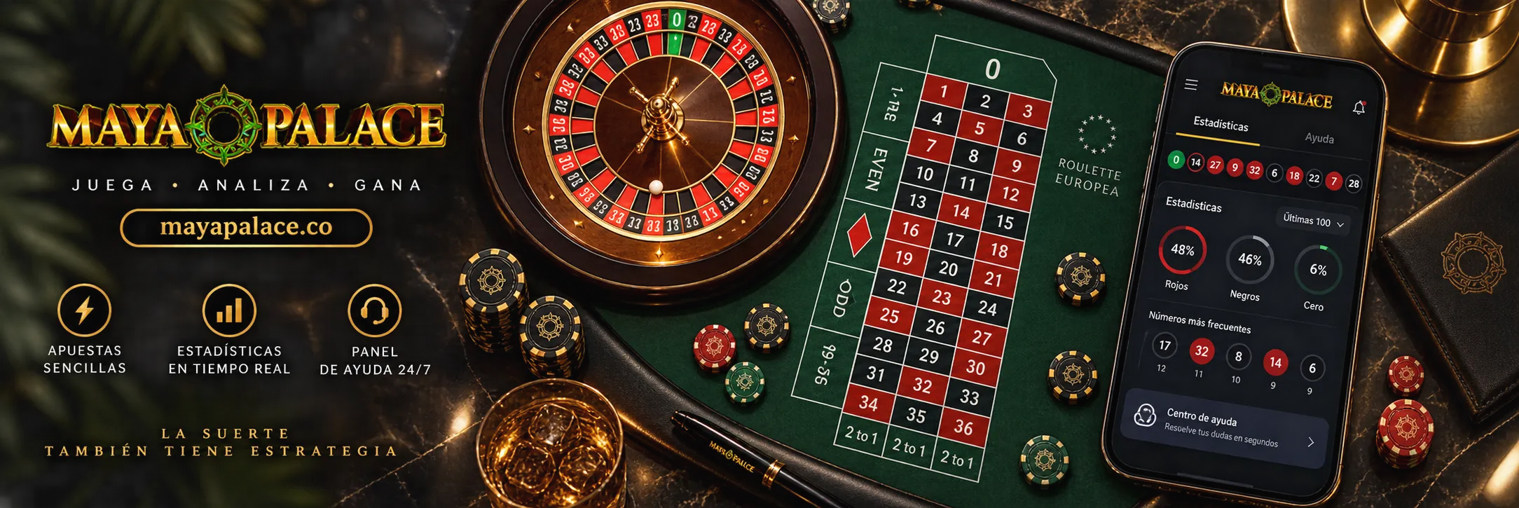 Dispositivo móvil mostrando interfaz de ruleta francesa con opciones de juego y reglas