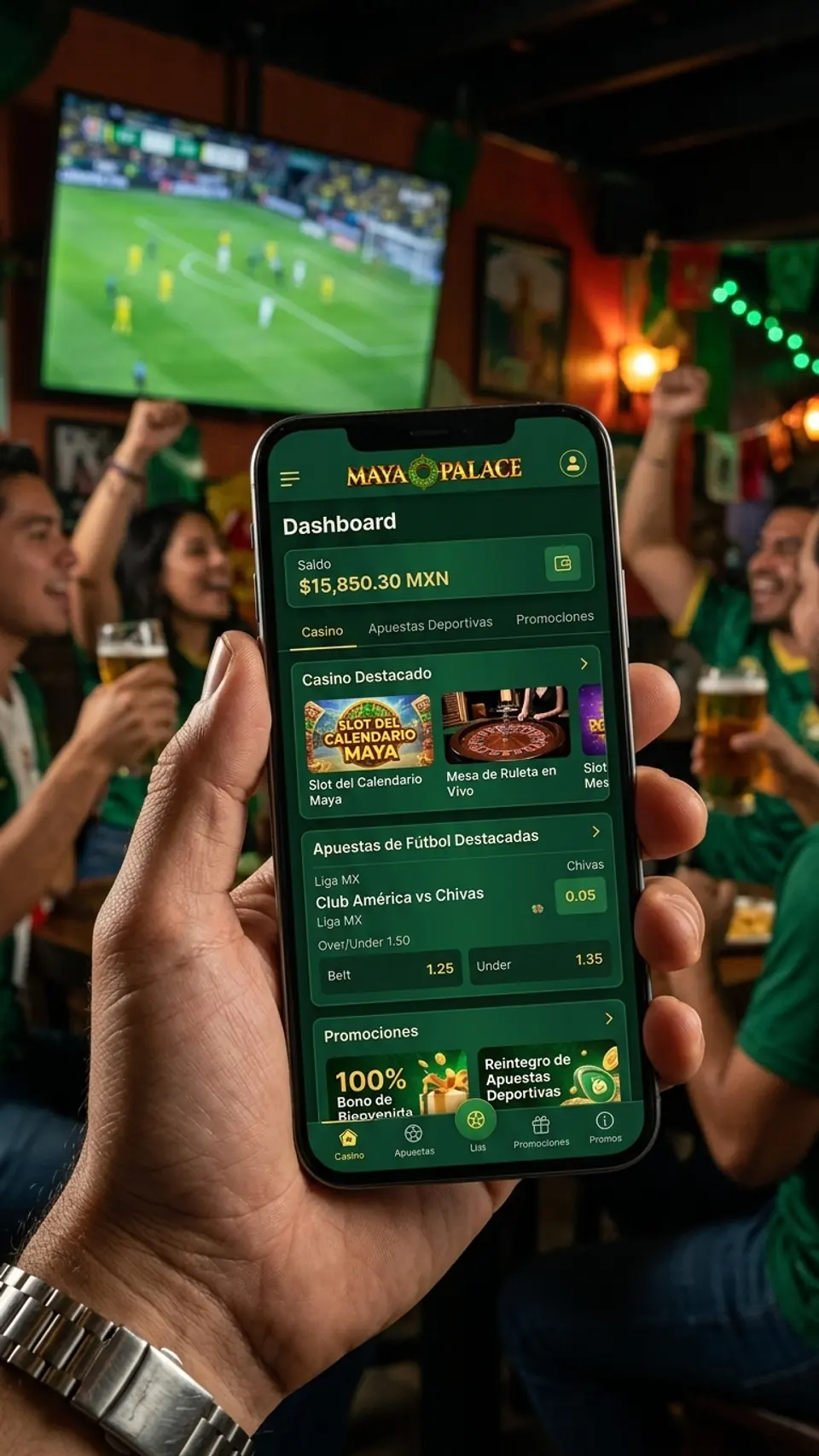 Lobby de juegos móvil